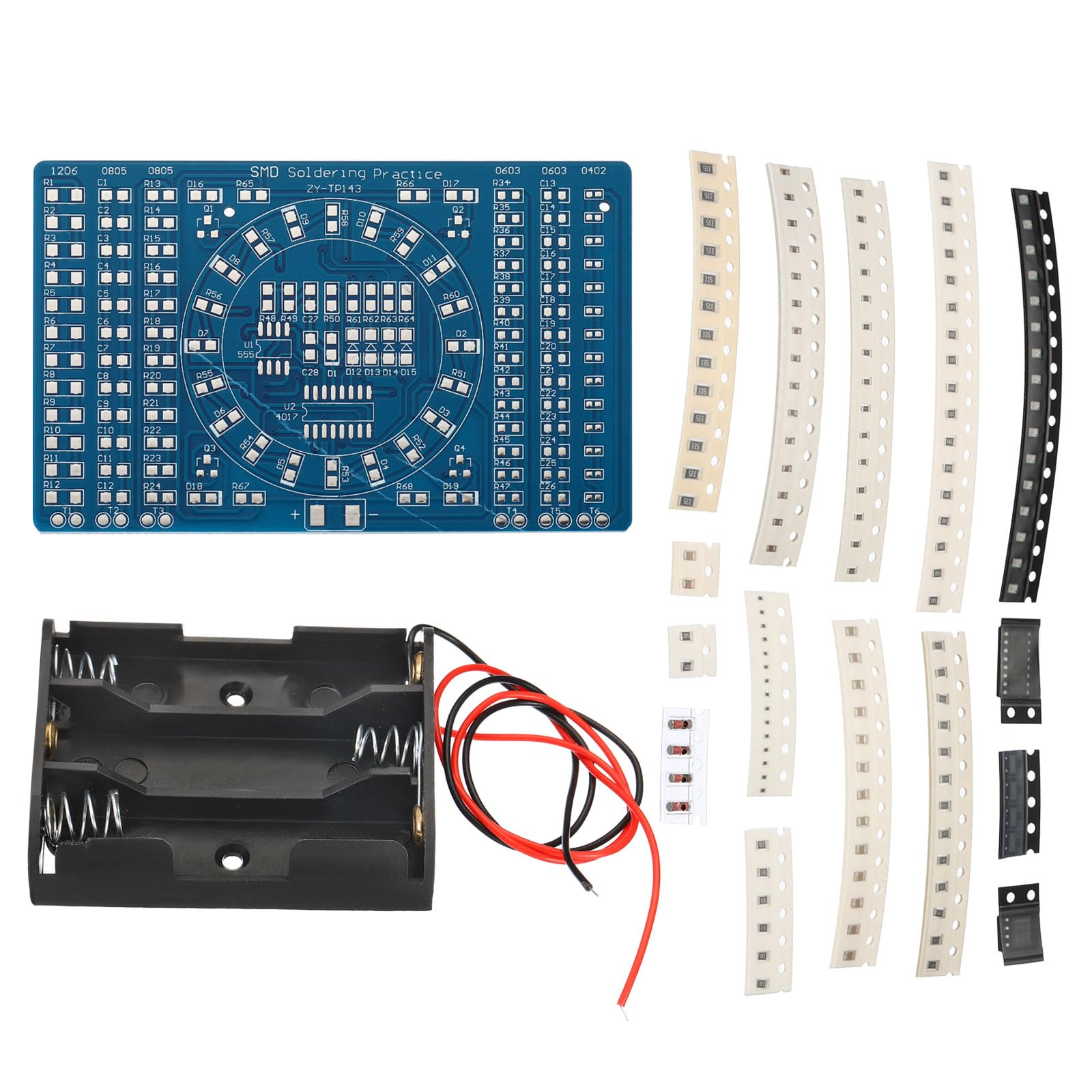 PATIKIL Soldering Practice Board, 1Set PCB Board Electronics Kit